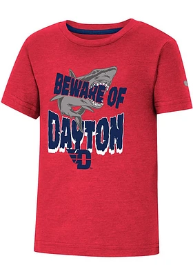 Colosseum Dayton Flyers Toddler Red Shark Short Sleeve T-Shirt