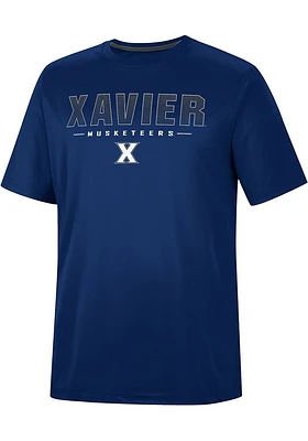 Colosseum Xavier Musketeers Navy Blue Hamilton Short Sleeve T Shirt