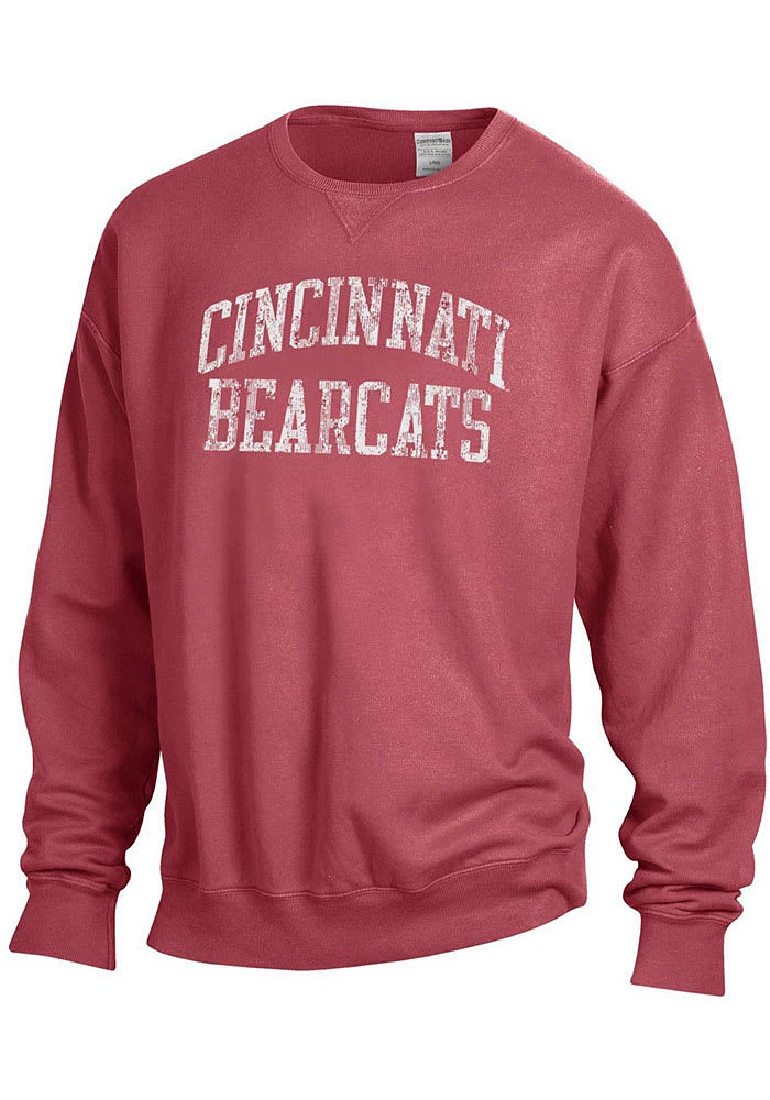 Cincinnati Bearcats Womens Comfort Wash Crew Sweatshirt