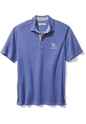 Tommy Bahama Kentucky Wildcats Mens Blue Sport Paradiso Cove Short Sleeve Fashion Polo
