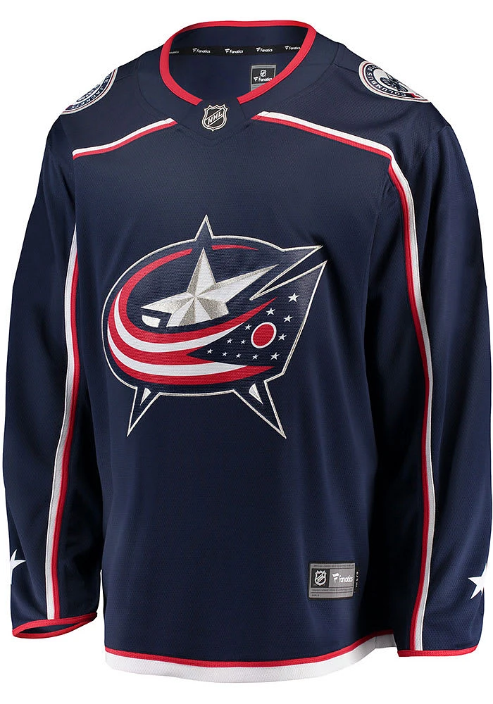 Columbus Blue Jackets Mens Navy Breakaway Hockey Jersey