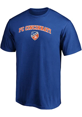 FC Cincinnati Blue ARCH MASCOT Short Sleeve T Shirt