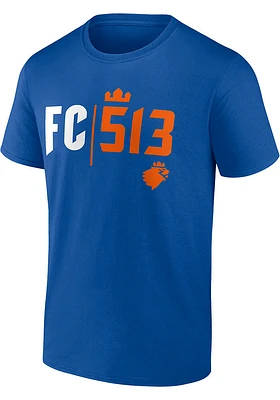 FC Cincinnati Blue TEAM CHANT Short Sleeve T Shirt