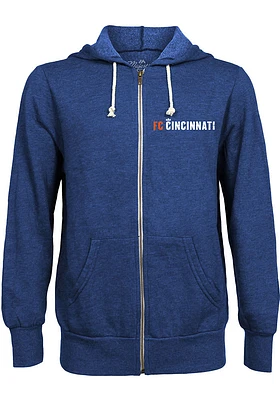 FC Cincinnati Mens Blue Left Chest Long Sleeve Zip Fashion