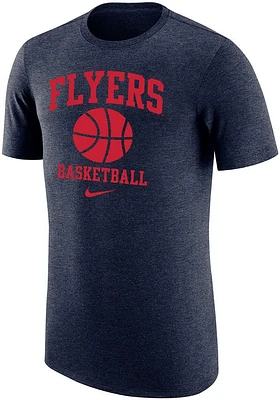 Nike Dayton Flyers Navy Blue Name Drop Basketball Short Sleeve Fashion T Shirt
