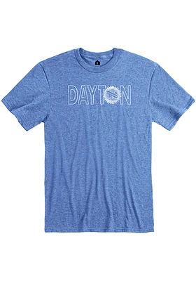 Rally Dayton Blue Flag Logo Short Sleeve Fashion T Shirt