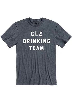 Rally Cleveland Navy Blue Drinking Team Short Sleeve Fashion T Shirt