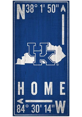 Kentucky Wildcats Coordinate Sign - Blue