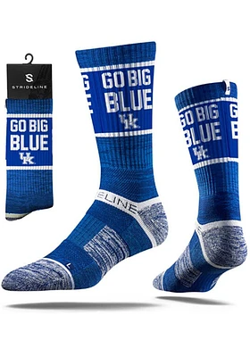 Kentucky Wildcats Strideline Go Big Blue Mens Crew Socks