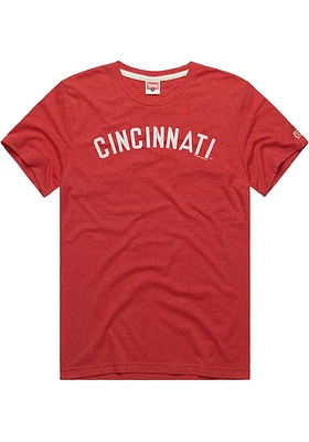 Homage Cincinnati Reds Red Arch Name Short Sleeve Fashion T Shirt