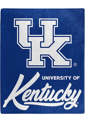 Kentucky Wildcats Signature Raschel Throw Blanket - Blue