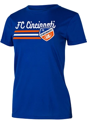 Concepts Sport FC Cincinnati Womens Blue Marathon Short Sleeve T-Shirt
