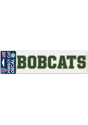 Ohio Bobcats 3x10 Perfect Cut Auto Decal - Green