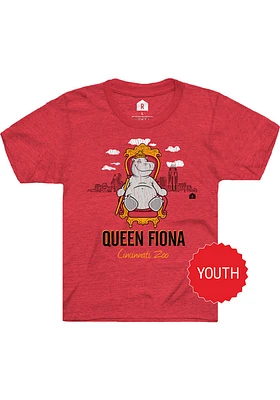 Rally Cincinnati Youth Red Queen Fiona Short Sleeve Fashion T-Shirt