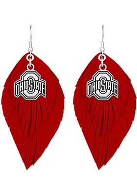 Ohio State Buckeyes Boho Womens Earrings