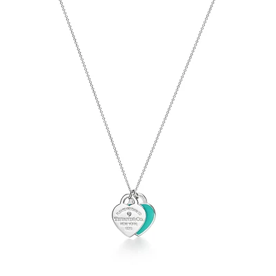 Return to Tiffany™ Blue Double Heart Tag Pendant