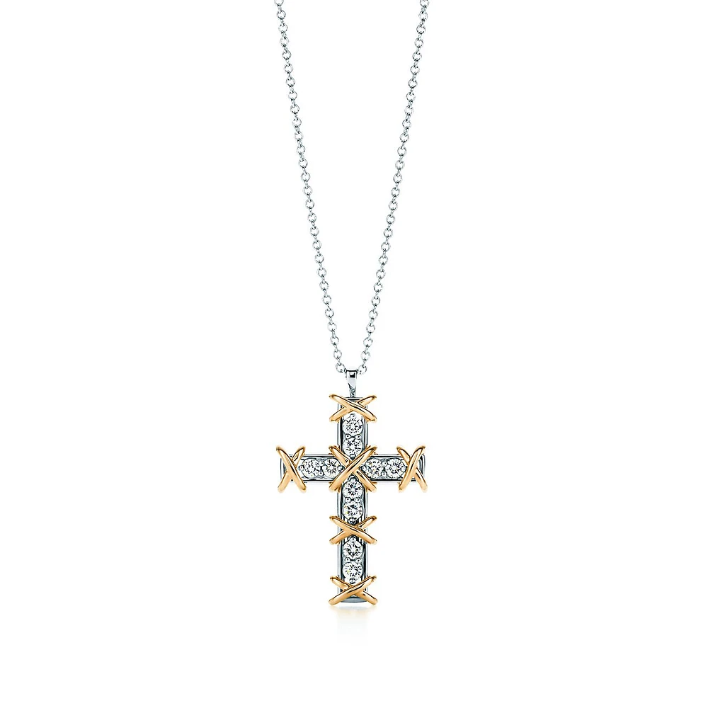 Sixteen Stone by Tiffany Cross Pendant