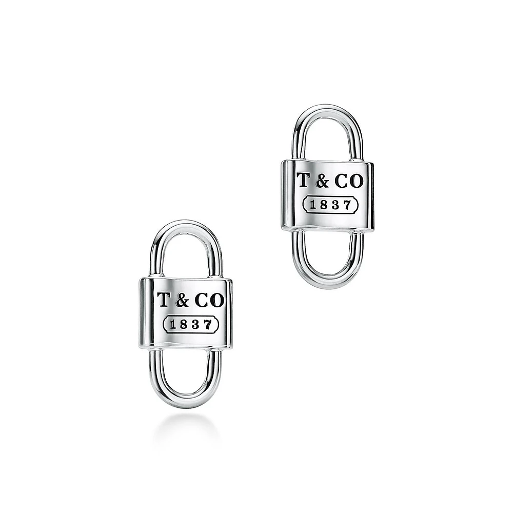 Tiffany 1837™ Small Double Lock Stud Earrings