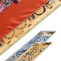 Tiffany Jardin Feather Square Scarf