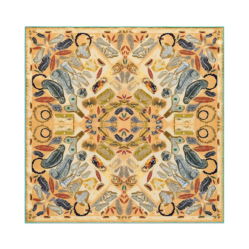 Tiffany Jardin Feather Square Scarf