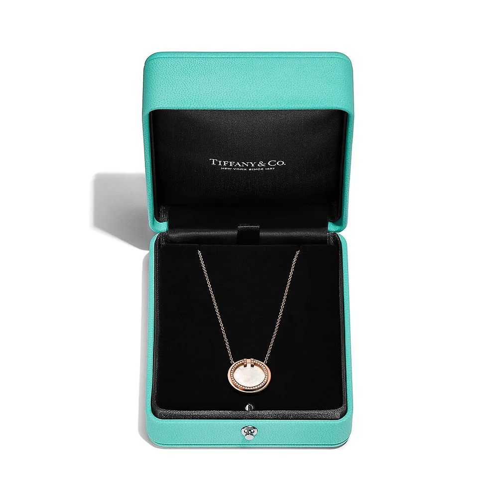 Tiffany T Diamond and Mother-of-pearl Circle Pendant