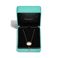 Tiffany T Diamond and Mother-of-pearl Circle Pendant