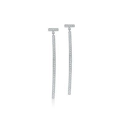 Tiffany T Diamond Bar Earrings