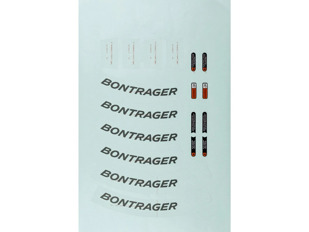Bontrager Aeolus 5 D3 Rim Decal Sets