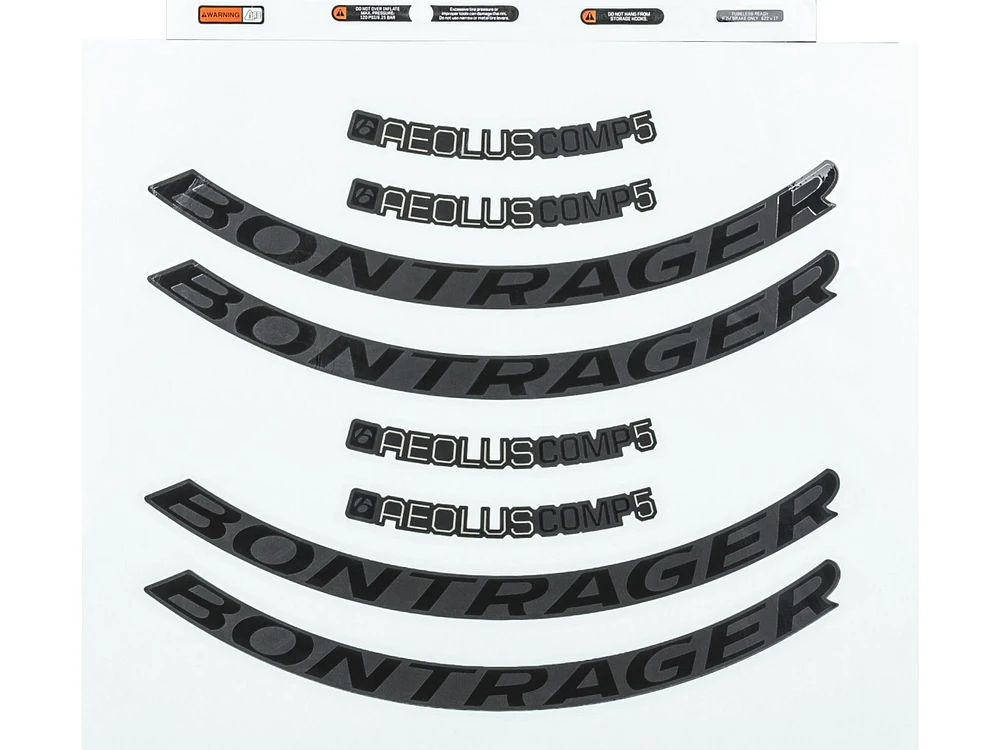Bontrager Aeolus Comp Rim Decal Set