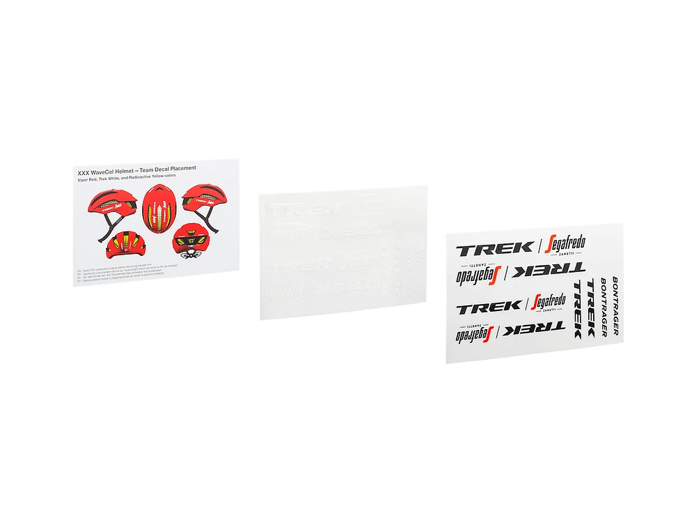 Bontrager XXX WaveCel Trek-Segafredo Decal Set