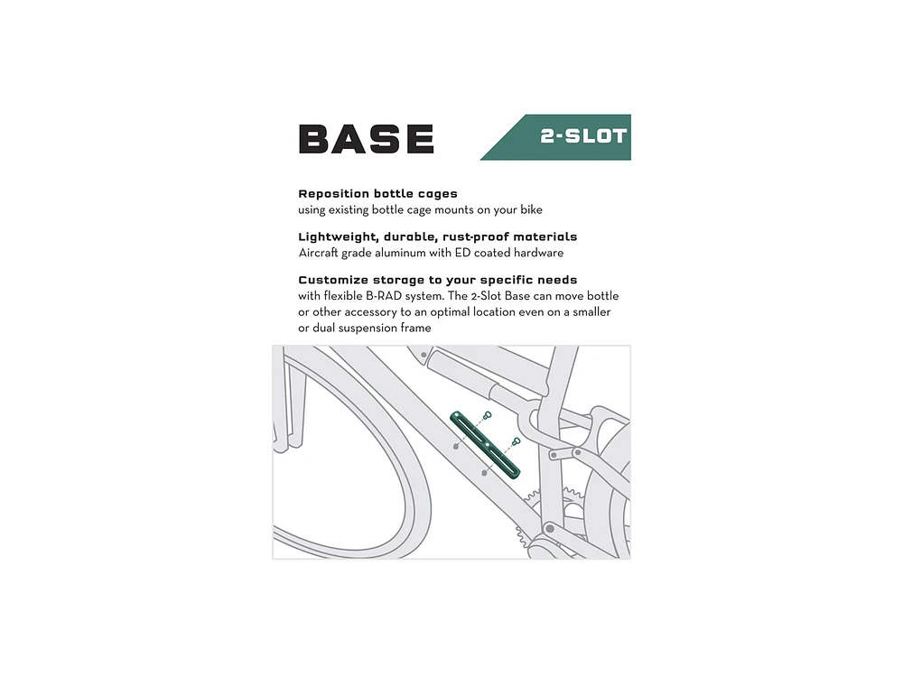 Wolf Tooth B-RAD 2-Slot Base Mount