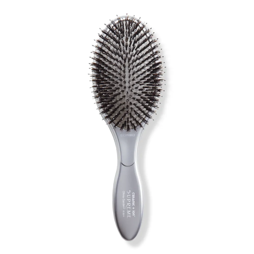 Olivia Garden Ceramic + Ion Supreme Combo Oval Cushioned Paddle Brush - 3-1/4"
