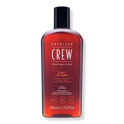 American Crew 3-In-1 Shampoo, Conditioner and Body Wash - oz