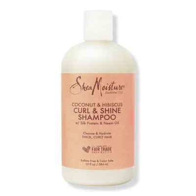 SheaMoisture Coconut & Hibiscus Curl Shine Shampoo - oz