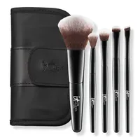 IT Brushes For ULTA Your Face & Eye Essentials Mini 5 Pc Travel Brush Set