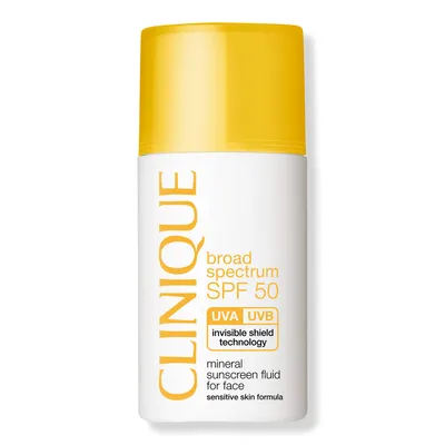 Clinique Broad Spectrum SPF 50 Mineral Sunscreen Fluid For Face