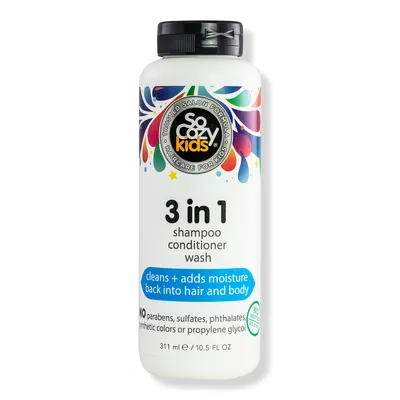 SoCozy 3-in-1 Shampoo Conditioner Body Wash for Kids - oz