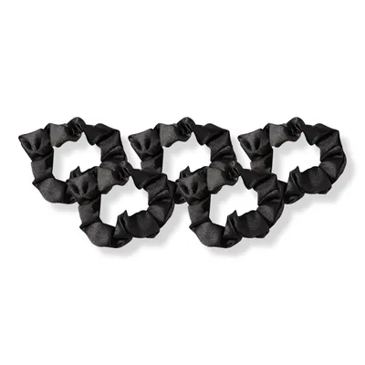 Kitsch Black Satin Sleep Hair Scrunchies