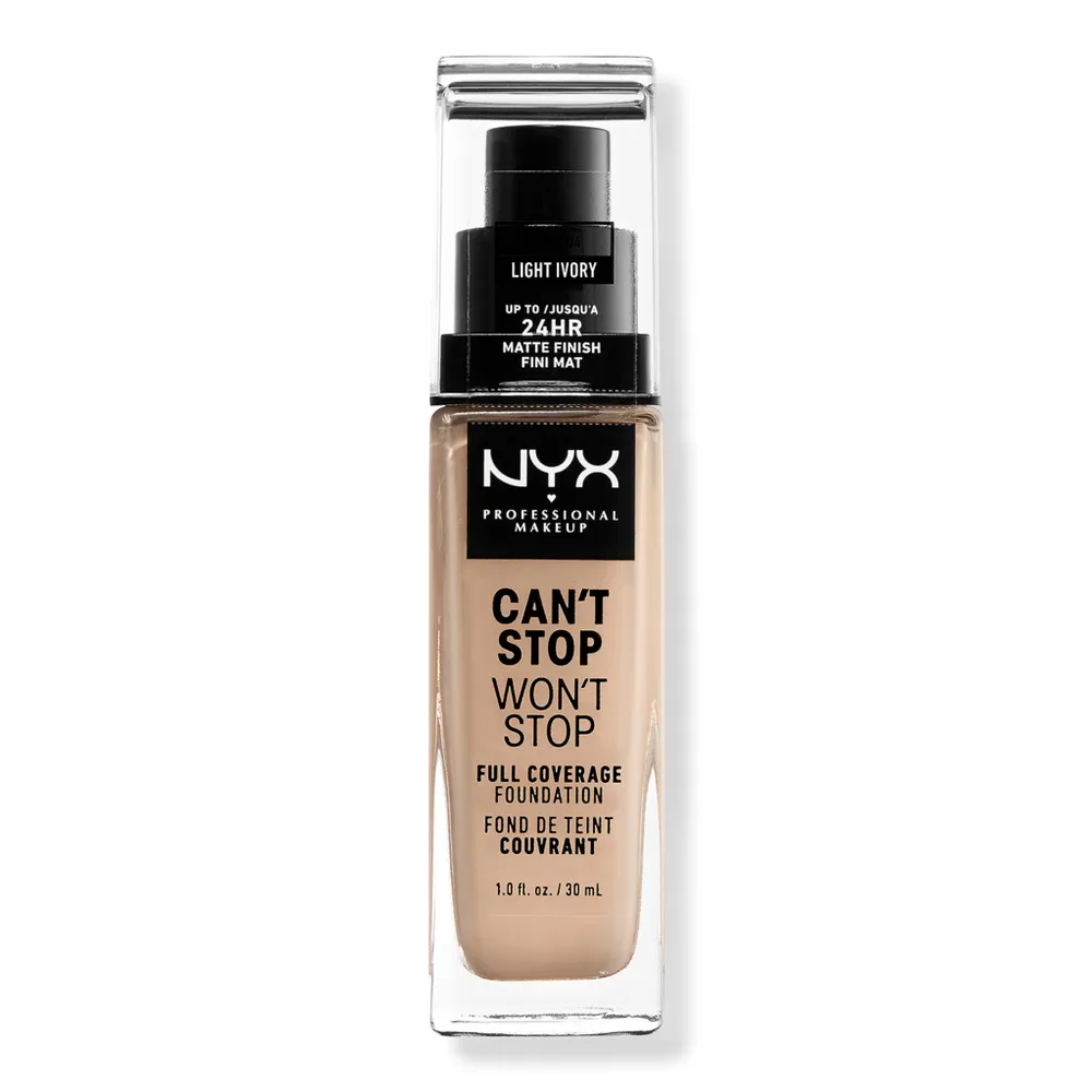 NYX Professional Makeup Can't Stop Won't 24HR Full Coverage Matte Foundation