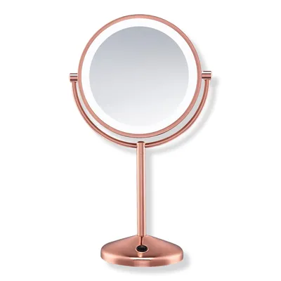 Conair Rose Gold Vanity LED Double-Sided 1X/10X Magnification Mirror - Rose Gold