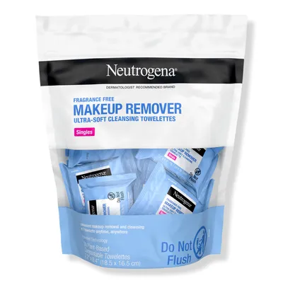 Neutrogena Makeup Remover Cleansing Towelettes, Fragrance Free Singles