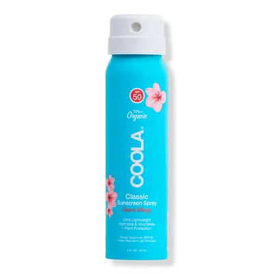 COOLA Travel Size Classic Body Organic Sunscreen Spray SPF 50 - Guava Mango