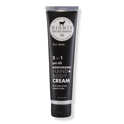 Dionis Men's 2 In 1 Natural Goat Milk Moisturizing Hand + Body Cream