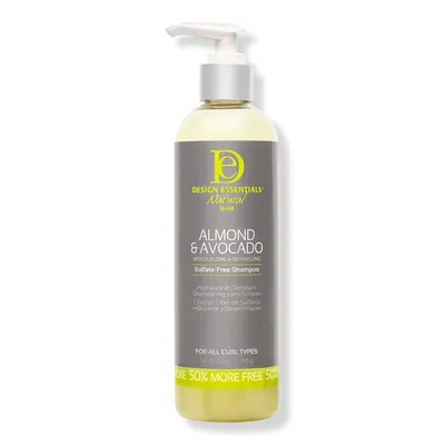 Design Essentials Almond & Avocado Moisturizing Detangling Sulfate-Free Shampoo - oz