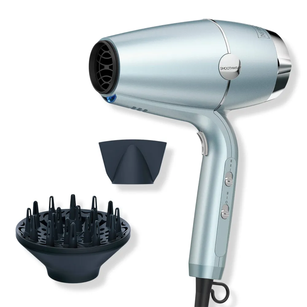 InfinitiPRO By Conair SmoothWrap Hair Dryer with Dual Ion Therapy - Light Metallic
