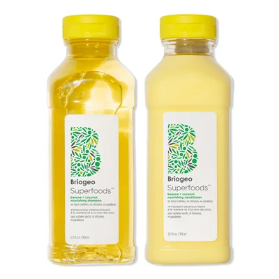 Briogeo Superfoods Banana + Coconut Nourishing Shampoo + Conditioner Duo for Dry Hair