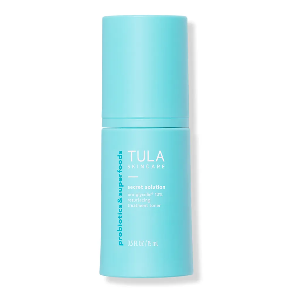 TULA Mini Secret Solution Pro-Glycolic 10% Resurfacing Treatment Toner - 0.5 oz