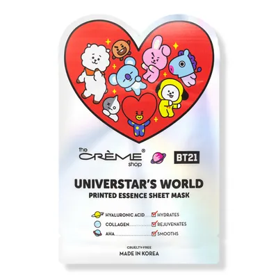 The Creme Shop BT21 Universtar's World Printed Essence Sheet Mask