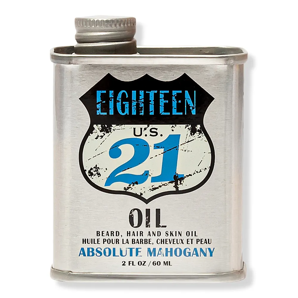 18.21 Man Made Absolute Mahogany Lightweight, Conditioning Beard, Hair & Skin Oil