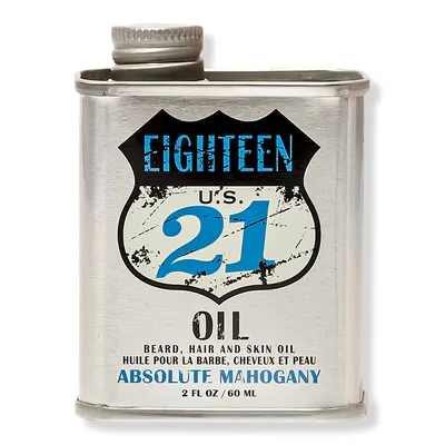 18.21 Man Made Absolute Mahogany Lightweight, Conditioning Beard, Hair & Skin Oil